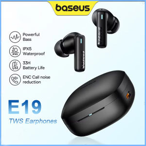 Baseus E19 Tai nghe không dây Bluetooth 5.3 âm bass lớn 12mm trình điều khiển IPX5 Tai nghe nhét tai không thấm nước 33hrs Tuổi thọ pin tai nghe