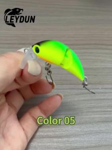 LEYDUN 35mm 2.6g Fishing Lure Two Sections Wide Micro Floating Minnow Shallow Diving Crankbait Fishing Artificial Swimbaits Lure