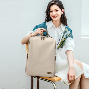 MINGKE Laptop Bag 13 14 15 16 17 inch Backpack Schoolbag for Women Elegant Commuting Business