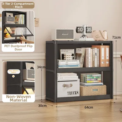 GENUO | Dustproof Easy-Assemble Multilevel Bookshelf