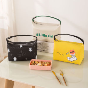 Thickened Aluminum Foil Lunch Box Bag Portable Insulated Bag for Primary School Students Specialized Bento Bag for Office Workers