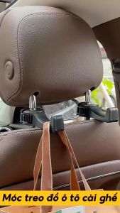 Móc treo đồ trên ô tô gài trước sau ghế VuaAuto kèm giá đỡ kẹp điện thoại trên xe tiện lợi thiết kế chắc chắn cao cấp