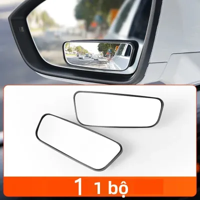 2 Chiếc Gương Chiếu Hậu Ô Tô Điều Chỉnh 360 Độ Phụ Trợ Điểm Mù Lồi Khung Tròn Góc Rộng Gương Cho Ngược