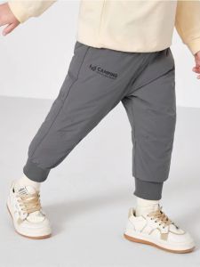 Big Sale Discount Boys and Girls down Wadded Trousers Autumn and Winter Childrens Clothing Baby Outerwear Pants Kids Pants Fashionable Thickened Heattech