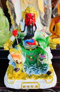 TƯỢNG QUAN CÔNG - QUAN THÁNH - CHẤT LIỆU ĐÁ - CAO 30cm - HÀNG NHẬP