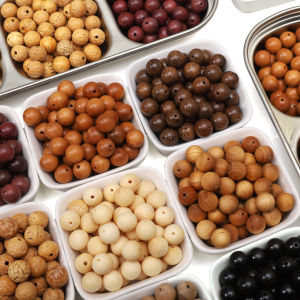 10-30Pcs 10mm Natural Wood Round Beads Loose Spacer Beads Jewelry Making Materials DIY Bracelet Necklace Handicraft Supplies