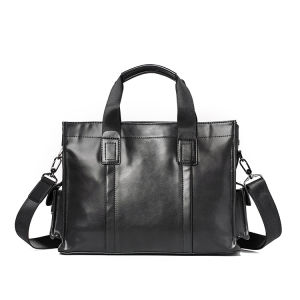 Royal Bagger Men Business 13 Inch Laptop Briefcase Genuine Cow Leather Fashion Large Capacity Top-Handle Bags For Men 6586-3