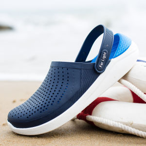 Elderly Mens Summer Slip-On Breathable Soft-Soled Anti-Slip Comfortable Casual Shoes Womens Sandals Dads Walking Shoes