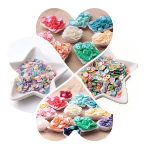 6mm iridescent sequin curved AB color circular concave DIY hand sewn clothing accessories and accessories