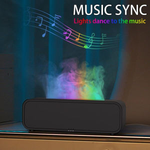 ZUZG Dream Color Flame Diffuser Humidifier Music Sync Ultra-Quiet Aroma Essential Oil Diffuser 250ml Aromatherapy Mist Humidifier with Auto-Off Timeable for Bedroom Home Office(Black)