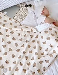 Selimut Bayi & Anak Muslin Catton Bamboo / Selimut Baby Minky