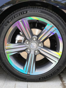 สติกเกอร์ตกแต่งขอบล้อคาร์บอนไฟเบอร์สีดำ แผ่นปิดเปลี่ยนสี อะไหล่ตกแต่งภายในรถยนต์ Honda Accord รุ่นที่ 11