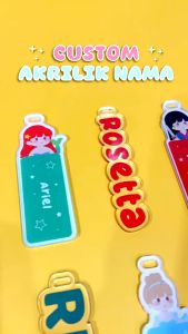 Tag Nama Character Lucu Anak 3 mm Souvenir Custom: Akrilik Souvenir Custom untuk Kenyamanan dan Keamanan
