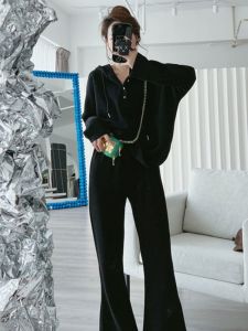 Younger Hoodie Sweatshirt 2023 New Arrival Plus Size Womens Clothing Chubby Girl 1.00 Kg-150.00 kg Casual Fashionable Trousers Two-piece Set