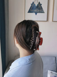 ที่จับผมขนาดใหญ่ เรียบง่าย เครื่องประดับผมขั้นพื้นฐานคลิปผมป้องกันการล่มสลายเวลาอาบน้ํายางรัดผม ทันสมัย ของตกแต่งผม