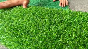 หญ้าเทียมใบ 2 ซมยกม้วน 1x25 เมตร  กัน UV คุณภาพดีเกรดเอสำหรับตกแต่งสวน ตกแต่งบ้าน ร้านค้า หญ้าปูพื้น หญ้าเทียมถูกๆ