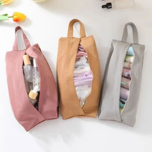 YESPERY บราจัดระเบียบของในกระเป๋าเก็บของแบบพกพากระเป๋าเก็บของที่ใส่ของมีซิปกันน้ำความจุขนาดใหญ่กระเป๋าจัดระเบียบถุงบรรจุภัณฑ์เครื่องสำอาง