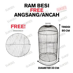 ram besi / badan besi kandang love bird atau pleci