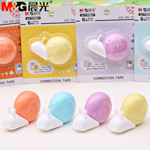 Creative Cute Snail Edge Correction Tape Morning Light Stationery for Primary School Students Daily Learning Supplies