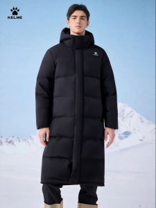Kelme | Extreme Cold Protection Long Winter New Outdoor Mens Down Jacket 85% Goose Down