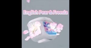 BOFON 5-in-1 Perfume Laundry Detergent Pods in British Pear & Freesia Scent: Antibacterial Dust Mite-removing with Long-lasting Fragrance and Effective in Eliminating Sweat Odor. 50 pods per box