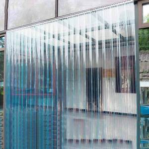 Dust-proof Wind-stopper Self-adhesive Transparent PVC Door Curtain