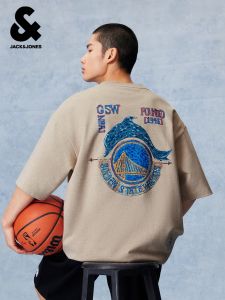 Jack Jones | NBA Warriors Team Co-branded Mens Summer Short Sleeve T-shirt