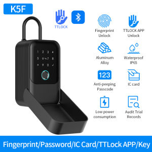 KB2 TTLOCK Outdoor Smart Key Box Storage Secret Key Lock Fusebox Bluetooth TTlock App Unlock Wifi Gateway Safety Box Padlock