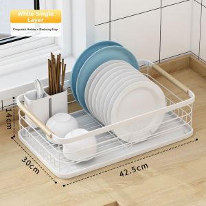 Drainable Multifunctional Kitchen Dish Rack