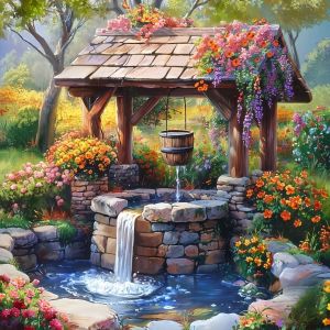 DIY Painting By Numbers Garden Stone Paint By Numbers For Adults Handpainted Number Drawing Coloring Wall Art Living Room Decor