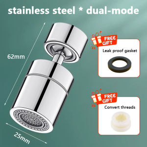720° Rotary Kitchen Faucet Spray Head  Tap Washbasin Splash Proof Adapter 2 Modes Adjustable Kitchen Sink Faucet Aerator