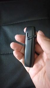 Compact Wind Resistant Lighter: A Refillable Blue Flame with Adjustable Bottom Flame