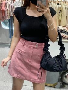 East Gate Ins Versatile Drawstring Cord Pleated Cloud Canvas Tote Bag Nylon Single Shoulder Armpit Crossbody Bag