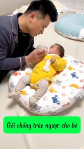 Gối chống trào ngược cao cấp SKULD thiết kế công thái học bảo vệ cột sống cải thiện chức năng hệ tiêu hóa của bé BI02