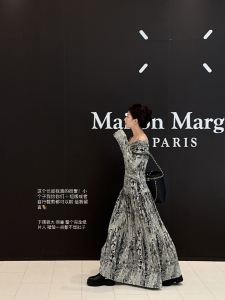 ChieFever Exclusive Edition New Chinese Style Super Beautiful Ink Smudging Texture Autumn Winter High End Feelings Dress