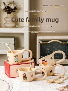 Mr.Snail | Cute Couple Mark Cups for Home Drinking