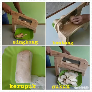 PROMO Perajang kerupuk bawang manual kemplang jari puli gendar non elektrik tanpa Listrik