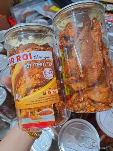 500Gr Ba rọi sấy giòn sốt mắm tỏi nguyên miếng tốp mỡ chiên giòn tẩm gia vị đồ ăn vặt ngon