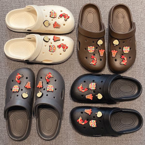 Cute Hollow out Slippers Womens Anti-Slip Flat Bottom Bathing Shoes Simple Design Outdoor Wearable Versatile Low Heel EVA Material