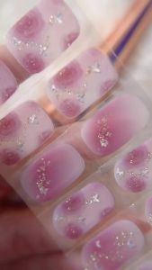 20Tips Semi-Cured Gel Nail Strips Spring Summer Colorful Waterproof Nail Sticker Long Lasting Full Cover LED Gel Nail Sticker