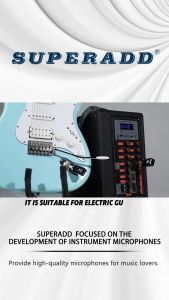 2.4GHz wireless guitar system with electric guitar launcher with built -in charging lithium batteries