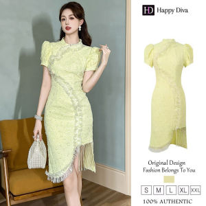 Happy Diva Womens Dresses Puff Sleeve Dresses Cropped Dresses Yellow Dresses Wedding Party Dresses 91143