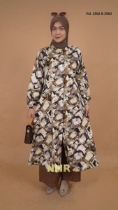 NMR Setelan Tunik Celana  Kulot MS Vol 3562