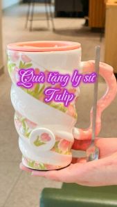 Quà Tặng Ly Sứ Cao Hoa Tulip Tiệm Quà An Yên Tặng Bạn Gái Tốt Nghiệp 8/3 14/2 20/10 Cốc Sứ Tặng Sếp