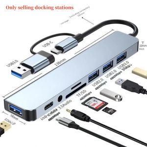 Bộ Chia Cổng USB C UGREEN 4K HDMI USB 3.0 Đầu Đọc Thẻ SD TF Dock Kết Nối Cho MacBook iPad Laptop Dex