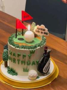 Internet Hot Casual Sports Golf Sports Birthday Classy Golf Ball Candle Plug-in Cake Decorative Creative Men