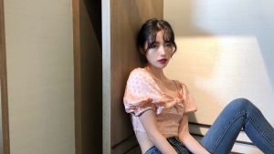 Aurora Korea Titanium Steel Rose Gold Simple Smiley Necklace Pendant Not To Fade Jewelry HN358