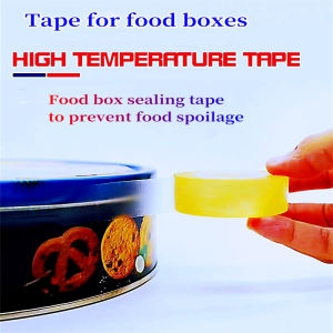 Food sealing adhesive tinplate box biscuit box sealant non-marking transparent food sealing adhesive tin box tin cans food box plastic bottle sealing edge sealing residue-free adhesive PVC can sealing tape