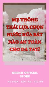 Nước rửa chén bát An toàn Oclean Orenji - Sạch dầu mỡ - Khử mùi tanh - Dịu nhẹ da tay 38L siêu tiết kiệm