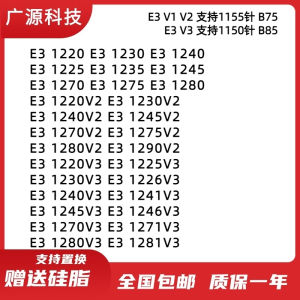 E3 1220 1225v2 1230V2 1240 1245 1270 1241 1230V3 1231V3 CPU
